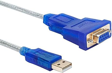DTech Cable adaptador de 3 pies USB a serie DB9 RS232 a USB 2.0 con chip Prolific PL2303 Windows 10 8 7 Mac Linux