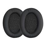 kwmobile Compatible with Sennheiser HD201/HD206/HD180/HD200 Pro Ear Pads - 2x Replacement, Black