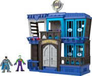 Fisher Price Imaginext DC Super Friends Gotham City Jail Recharged, prison playset with Batman and The Joker figures for preschool kids ages 3+