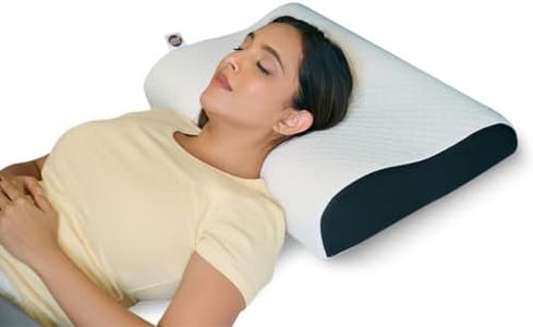 CareFoam Memory Foam Cervical Neck Pillow | 2 Years Warranty | Pain Relief Sleep, Improves Posture Spinal Alignment, Neck Pain Relief | King 23 x 14 x 4.5 Inch | White Jacquard Cover | Pack of 1