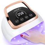 Professional 268W UV LED Nail Lamp with Automatic Sensor/4 Timer Setting/Large LCD Touch Screen Nail Dryer UV Lamps for Gel Nails Curing Lamp for Fingernail and Toenail Home Salon