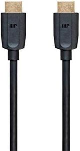 Monoprice Ultra 8K High Speed HDMI Cable - 3 Feet - Black (5-Pack) 48Gbps, 8K, Dynamic HDR, eARC, UHDTV, AMD FreeSync - DynamicView (139482)