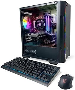 NSX GAMING Pc Hellcat AMD Ryzen 5 5500 3.6 GHz, GTX 1650 D6 Ventus XS, 512GB M2 NVME, RGB RAM 16G DDR4 3600, 650W 80PLUS Bronze PSU, Windows 11 Home 64-bit Built in USA