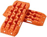 VEVOR 10 TON Traction Boards with PP Material, Recovery Boards for Off-road Vehicles/Cars/Pickups/SUVs/RVs, Pair Tire Traction Mats on Snow, Sand, Mud and Loose Terrain, Storage Bag, Short, Orange