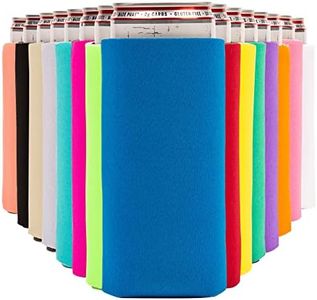 Slim Can Cooler Sleeves (30-Pack) Soft Insulated Slim Can Koolie for White Claw Seltzer & Slim Beer - HTV Blanks for Vinyl Projects - Skinny Can Koolies Bulk - Tall Can Koolie - Coolies for Slim Cans