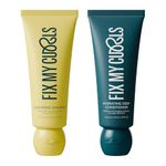 Fix My Curls Cleanse & Condition Bundle | For Cleansing, & Moisturising Curly & Wavy Hair, Sulphate & Silicone Free |Anti Dandruff, Tea Tree|50ml each