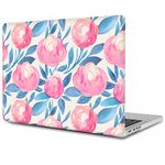 Hard Case Compatible with MacBook 12 inch with Retina Display 2017 2016 2015 Release Model A1534, Lightweight Plastic Laptop Hardshell Cover for MacBook Retina 12", Pink Flower