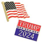 Trump 2024 Pin - Trump for President 2024 Enamel Lapel Pin - President Trump Gift, Metal, no gemstone