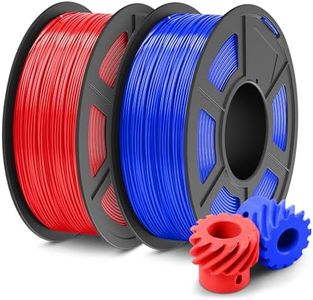 JAYO Filamento ABS 1.75mm 2KG, Facile Filamento ABS per Stampante 3D con Stampa a Bassa Temperatura, Nessun Custodia Richiesta, ABS 1.75 Diametro Precisione +/- 0,02mm, 1KG Bobine, 2 Pack, Blu+Rosso