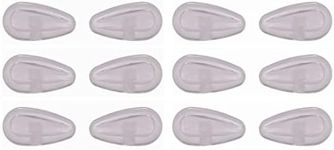 Clear Screw-in Type Nose Pads for fit Oakley Eye Glass Frames Fuller Tincup Conductor Wingfold (6 Pairs)