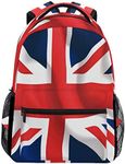 Union Jack UK Flag Backpacks College School Bag Shoulder Casual Travel Daypack Hiking Camping