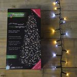 Premier 1500 LED (37.5m) TreeBright Christmas Tree Lights White and Warm White