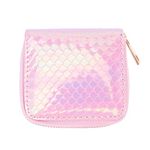 TENDYCOCO Coin Purse Mermaid Coin Bag Iridescent Change Purse Credit Card Holder for Girls Kids Wallet