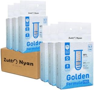 Zutto Nyan 5 in 1 Tofu Cassava Cat Litter - Superior Odor Control, 31.8lbs | Fast Clumping, Flushable, Low Tracking, 99% Dust Free. Tofu, Bentonite & Cassava Blend with Natural Deodorizers
