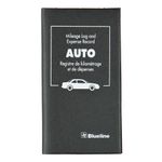 Blueline Auto Expenses Log Book Deluxe Edition, Bilingual, 108 Pages, 6 3/8" x 3 1/2" (A1580.BLK)