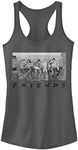 Friends Women's Scoop Hem Racerback Tank, Charcoal, Medium