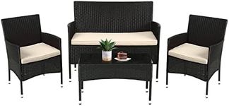 FDW Patio Furniture Set 4 Pieces Ou