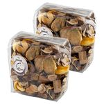 Ikea JAMLIK Dried Aromatic Scented Potpourri in Bags, Vanilla & Warm Milk, Beige/Brown - Set of 2 x 90g