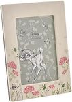 Happy Homewares Disney Forest Friends Bambi Floral Ceramic Frame - 4" x 6" - Perfect for Any Disney Fan - Officially Licensed