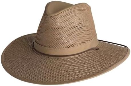 Henschel Hats Aussie Breezer Original - Wide-Brim Sun Hat for Men with Adjustable Fit | Perfect Men's Summer Hat for Camping
