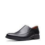 Clarks Men's Whiddon Step Loafer, Black Leather, 11 Wide