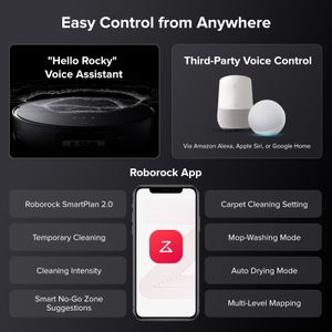 Roborock Saros 10 Robot Vacuum – Black