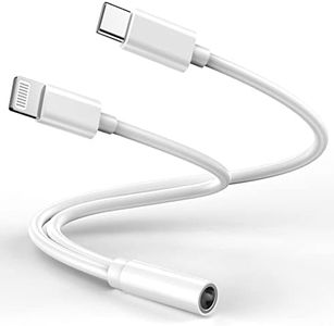 Lightning to 3.5 mm Headphone Jack Adapter,[Apple MFi Certified] iPhone Headphones Aux Audio Dongle+USB Type C to 3.5 mm Jack Female Adapter for iPhone 14 13 Pro Max 12 11 XS XR 8 7 Samsung S23 S22