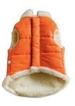 Woofiezz Dog Winter Jacket - Warm And Comfortable Beige Dog Jacket For Winter, Suitable For All Breedstylish Winter Clothes For Dogs | Stylish Cold Weather Coats For Dogs - Orange, 1 Count