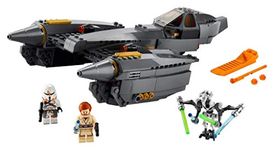 LEGO Star Wars: Revenge of The Sith General Grievous’s Starfighter 75286 Spacecraft Set with General Grievous, Obi-Wan Kenobi and Airborne Clone Trooper LEGO Minifigures, New 2020 (487 Pieces)