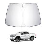 LUWU for 2023 2024 Chevy Colorado/GMC Canyon Windshield Sun Shade Colorado Windshield Sunshades GMC Canyon Accessories Chevy Colorado Accessories Sunshade Cover Block UV Ray Front Window Sunshade