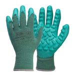 Black + Decker Anti-Virbration Supported Safety Hand Gloves With 10 Gauge Poly Cotton Liner Protection Against Mechanical Vibrations & Shocks With Paded Palms Size-L Bxpg0365In-L,1 Pair,Green