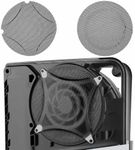 Chanvoo Metal PS5 Slim Dust Cover Protector, 2 Pack Fan Dustproof Filter Mesh, High-Density Breathable Mesh Dust Cover for PS5 Cooling Fan, Compatible with Digital & Disc Edition (Black)