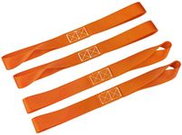 LITTOU KOLOME Tie Down Loop Fit for Motorcycle ATV UTV Dirt-Bike 2300 Lb Break Strength Tie Down Strap 12"X 1"(4 Pcs Orange)