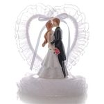 Charlbytion love Wedding Cake Toppers ,Romantic Bride Groom Love Cake Topper Figurines Resin Doll Ornaments ,Fun Cake Topper for Engagement Wedding Anniversary Decorations Gifts