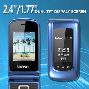 Senior Flip Phone – Large Buttons, Blue