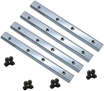 4 Pack 4040 Series Aluminum Profile Straight Line Connector,TTZEZE Length 180mm/7'' Carbon Steel Zinc Plating Bracket Fastener with M6 Screw,for T Slot 8mm Aluminum Extrusion Profile Connect Parts