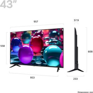 LG 43" 4K Smart TV – Ultra HD LED with WebOS