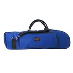 Perfeclan Professional Trumpet bag 600D Water-resistant Oxford Cloth Soft Carrying Case Foam Cotton Padded with Adjustable Shoulder bag - 4 Colors, Blue