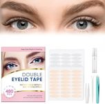 Eyelid Tape, Invisible Eyelid Lifter Strips, Immediately Enlarge Eyes, Waterproof Double Eyelid Tape- Modify Eye Shape, Paste Firmly, Easy to Use, 480pcs