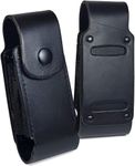 TUFF LUV Genuine Leather Case Sheath Pouch [Compatible With Leatherman] Arc/New Wave/Charge + TTI/Charge/Surge, Black