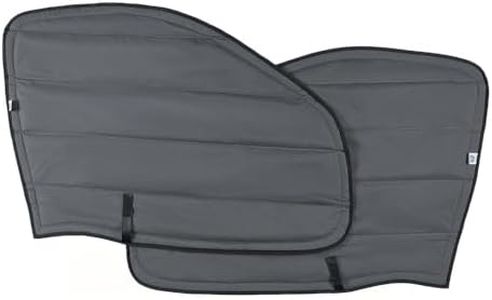 VANLUSIS Magnetic Insulated Front Door Window Covers (Pair) for 2014–2026 RAM ProMaster Vans, Blackout Privacy Sun Shades for Stealth Camping – Dark Gray