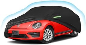 Proadsy Car Cover Compatible with 1998-2019 Volkswagen Beetle 2 Door 6 Layers 210T Windproof All Weather Waterproof Sun Rain UV Dust Snow Protection Outdoor Covers