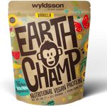 Vegan Protein Powder (1kg) - 28 Servings - EarthChamp by Wyldsson - Plant Based Vanilla Protein Powder Shake, Dairy Free, Gluten Free, Lactose Free Protien Powder (Vanilla)