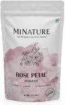 Rose Petal Powder - Hair & Skincare-Pure Natural Rejuvenating Moisturising Antiageing Cooling Face Mask Skin Lightener Brightener Even Tone Complexion - 227g / 1/2 lbs / 8 oz