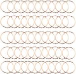 Lind Kitchen 50pcs 2" Rose Gold Book Ring Metal Loose Leaf Book Binder Hinged Buckle Rings Scrapbook Sketchbook Craft Photo Album DIY Binding Ring 51mm