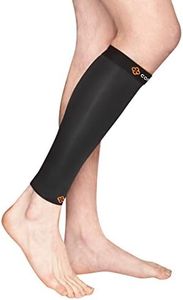 Copper 88 Calf Compression Sleeve with 88% Copper Fiber Embedded Nylon to Aid in Recovery & Pain Relief … (Large)