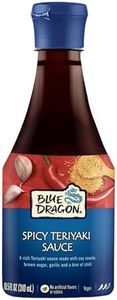 Blue Dragon Spicy Teriyaki Sauce - 10.5oz (Pack of 1) - No Artificial Colors Or Flavors - Made With Soy Sauce & Red Chili - Vegan Dipping Sauce - Ideal For Fish, Chicken, Beef, Marinades & Stir Fries