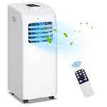 COSTWAY 8000 BTU Portable Air Conditioner with Remote Control Dehumidifier Function Window Wall Mount