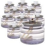 Hyoola Oil Candles - 8 Hour Liquid Candles - Disposable Liquid Paraffin Tea Lights - 12 Pack - for Restaurant Tables and Emergency Candles