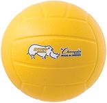 Champion Sports Rhino Skin Molded Foam Volleyball, Yellow, 8" Diameter